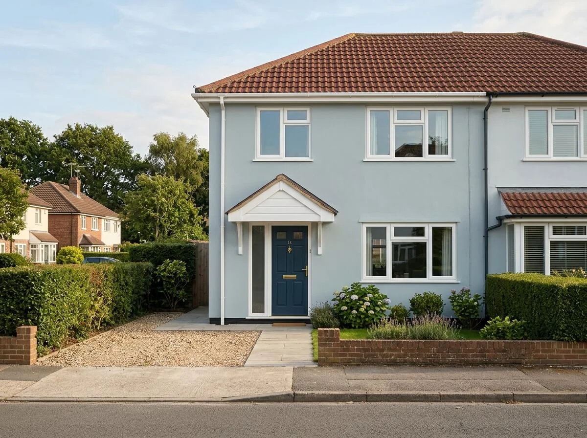 Completed exterior house painting in Liverpool
