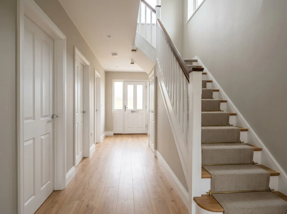 Completed hallway decorating in Liverpool