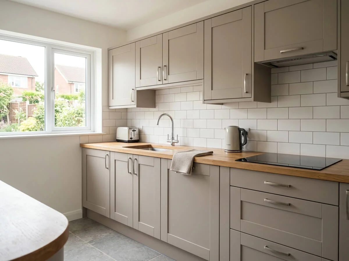Completed kitchen cabinet refresh in Liverpool